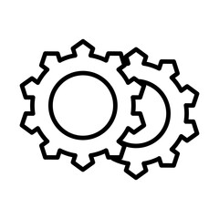 Gear line icon