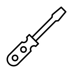 Screwdriver line icon