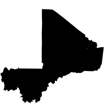 recommend clip art: mali map silhouette on transparent background