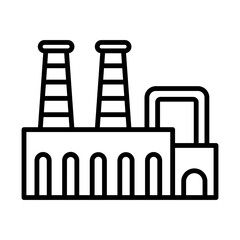Steel Mill line icon
