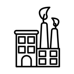 Energy Plant line icon