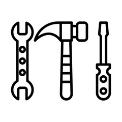 Industrial Equipment line icon