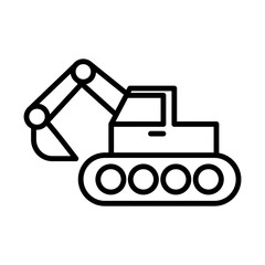 Heavy Machinery line icon