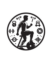 vector fitness vector art,graphics fitnesss icons set,vintage illustration fitness clipart,vector fitnesss flat style artwork design.