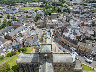 Hexham Town Centre Drone Shot