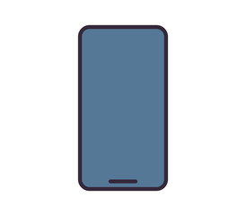 Smartphone and technology flat vector illustration.	
