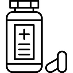 Medicine Pills Bottle Icon