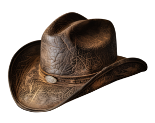 A cowboy wild west hat isolated concept
