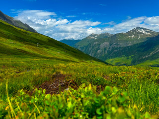 Schweizer Berge in Graubünden nahe der Italienischen Grenze 