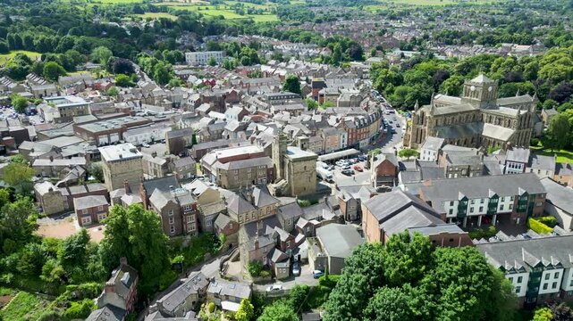 Hexham Market Town in Northumberland, England