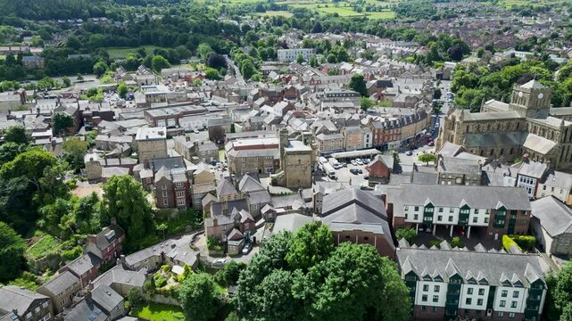 Hexham Market Town in Northumberland, England