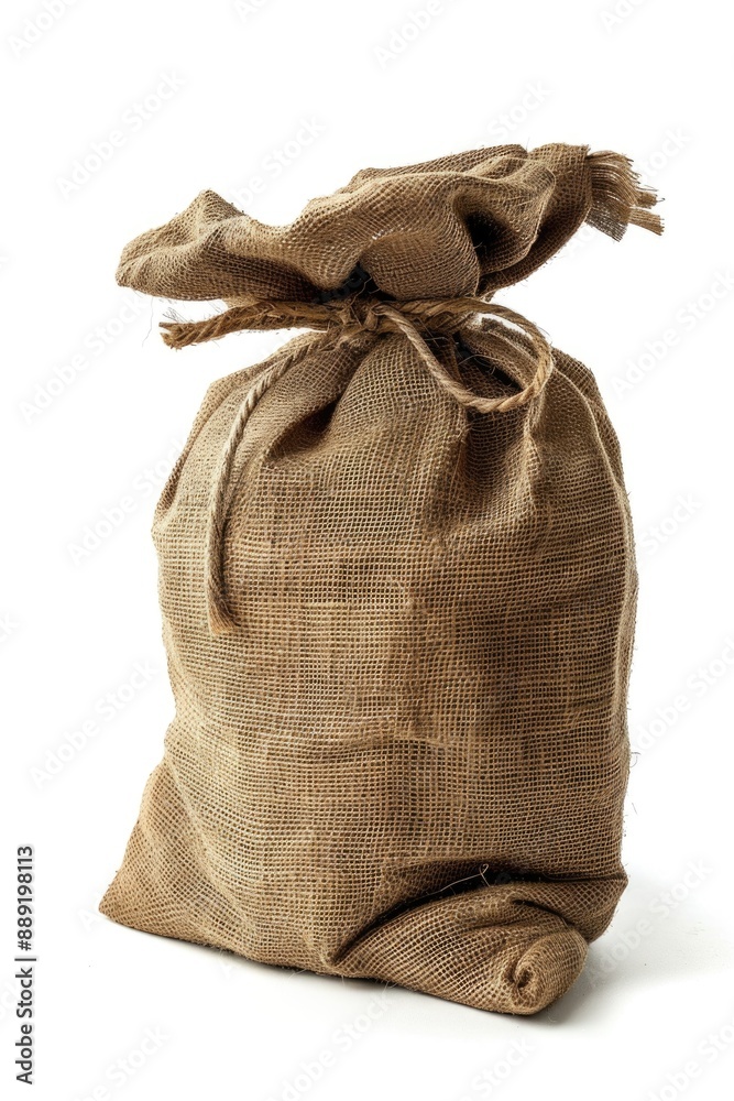 Poster close-up photo of burlock seeds on a white background, ideal for use in illustrations or design proj
