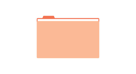 File and folder flat vector illustration.	
