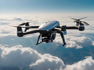 The latest attack drone machine flying in the sky