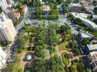 Belo Horizonte's Pra&ccedil;a da Liberdade: Aerial Splendor