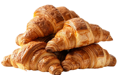 Freshly Baked Croissants Ready to Eat