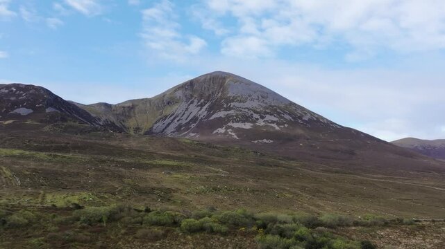 Scenic View of Croagh Patrick - 4K Cinematic Drone Shot - Co.Mayo - Ireland