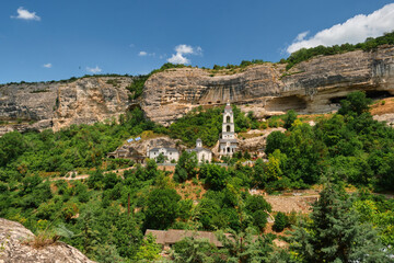 The white church in the mountains