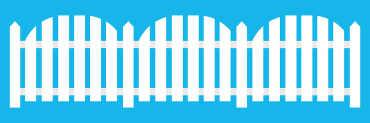 Vector illustration of fence images. Landscape design concept. Element for your design