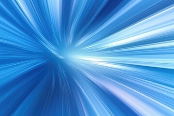 Fototapeta premium Blue Light Speed Motion Blur