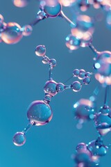 The image is a close up of a cluster of colorful spheres