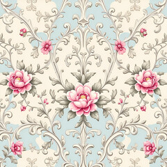 seamless pattern with flowers