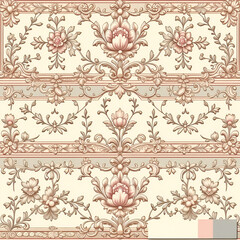 seamless pattern with flowers