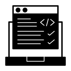 Code Correction Vector Icon Design
