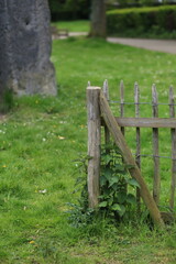 old wooden fence