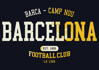 graffiti slogan print with neon spray, t shirt graphics print, FC Barcelona La Liga club, Barcelona typography graphic design, vintage Barcelona typography grunge, Barcelona Football Club logo,c.eps