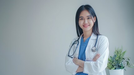 The confident female doctor