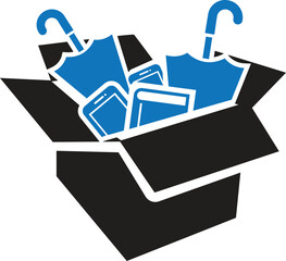 Lost and found icon vector illustration, box icon, umbrella icon, book icon, mobile icon. book, umbrella, mobile, phone lost icon, found icon.