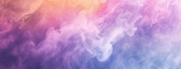 Fototapeta premium Vibrant Color Smoke Waves on Gradient Background