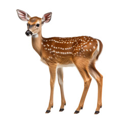 Fototapeta premium fawn isolated on transparent background cutout
