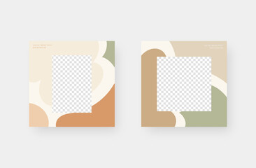 Social media post background. Minimalistic trendy backgrounds for branding, social media post, banner, cover, card.
