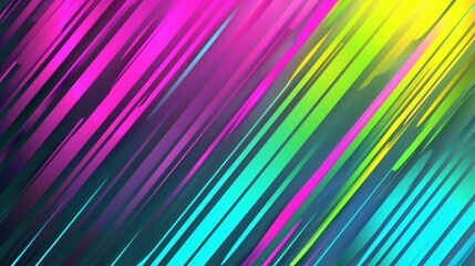 Abstract vibrant streaks of neon colors; pink, purple, yellow, green, and cyan on a dark background.