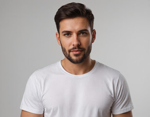 portrait of a man with white tshirt
