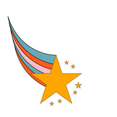 Retro Shooting Star