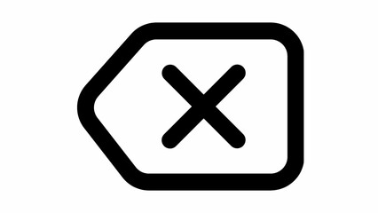 Fototapeta premium Backspace Icon