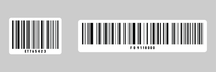 Barcode icon isolated on white background. Realistic Bar code template illustration. Commerce icon