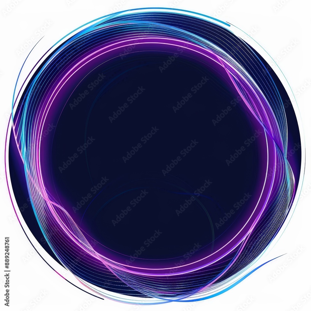 Canvas Prints futuristic neon frame for technology concepts