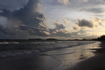 sunset at the beach in Thailand