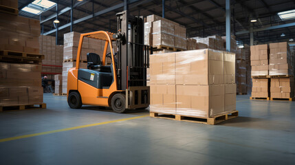 Efficient Warehouse Operations: Forklift in Action