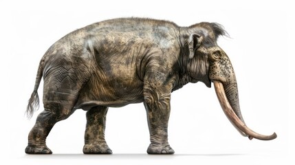 Obraz premium Gomphotherium full body clearly photo on white background