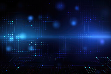 Futuristic Digital Technology Network Concept