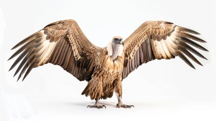 Obraz premium Griffon Vulture full body on white background