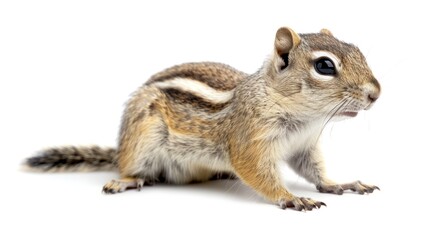 Obraz premium Ground Squirrel full body on white background