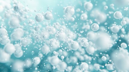 Digital illustration of colorful spheres floating in a dreamy, neon-toned background, forming an abstract and whimsical pattern.