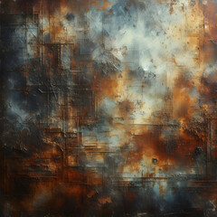 grunge abstract oil painting