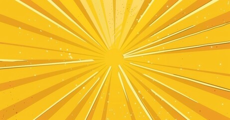 Fototapeta premium Yellow orange abstract pattern. Cartoon spiral. Children design style. Dynamic retro pop art texture. Moving lines on a round background. Sunny summer kid funny banner. Autumn falling background.